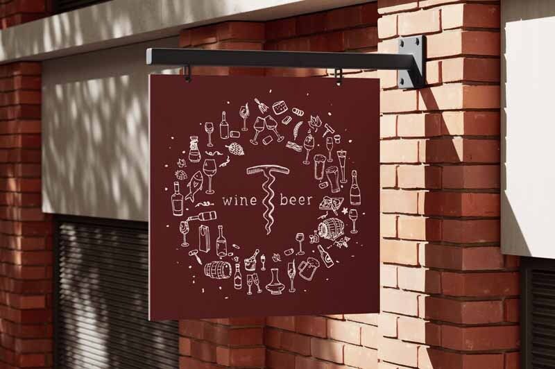 Vintage Outdoor Signboard